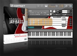 Scarbee Jay-Bass 1.1.0 - множество методов игры на гитаре для Kontakt